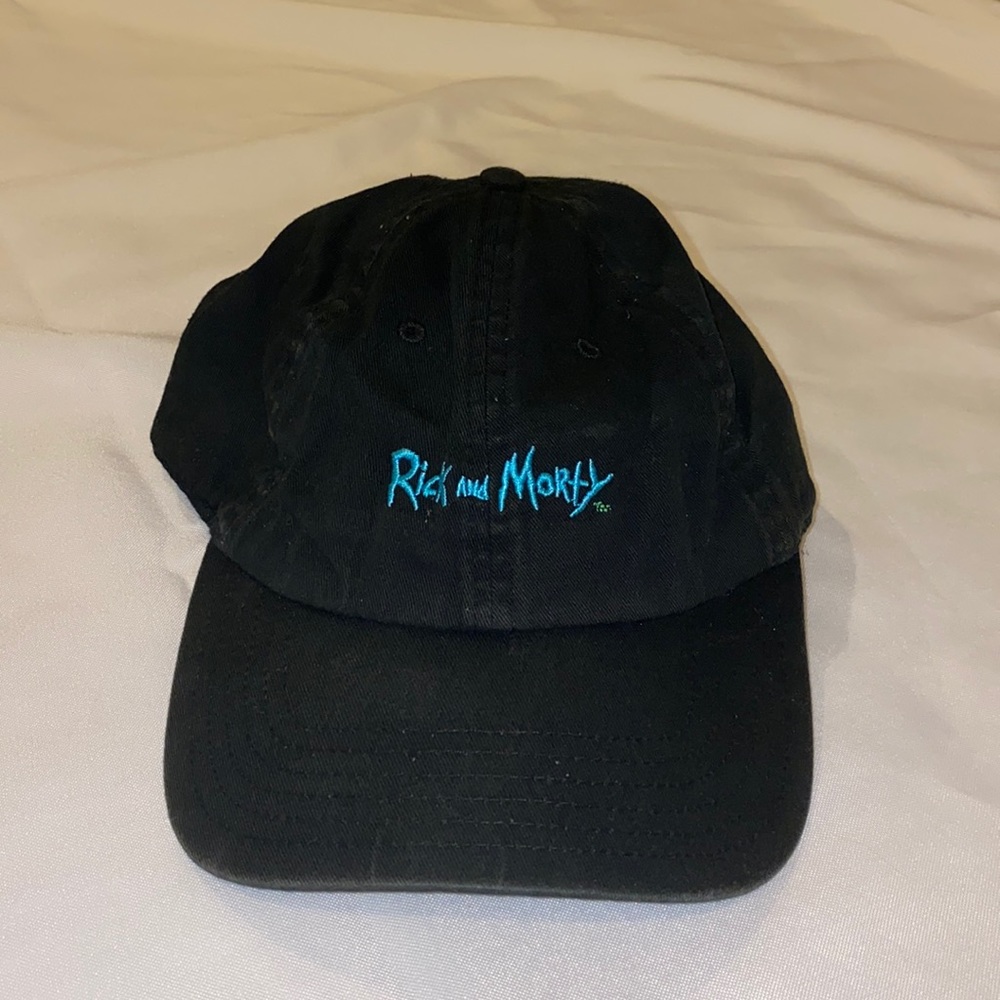 Rick and Morty Embroidered Black Baseball Cap